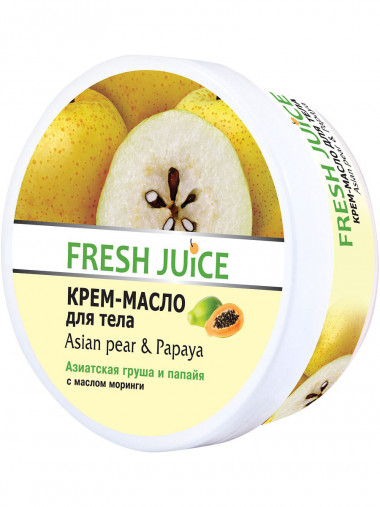 Эльфа Fresh Juice Крем-масло для тела Asian Pear &amp; Papaya Азиатская грушка 225 мл — Makeup market