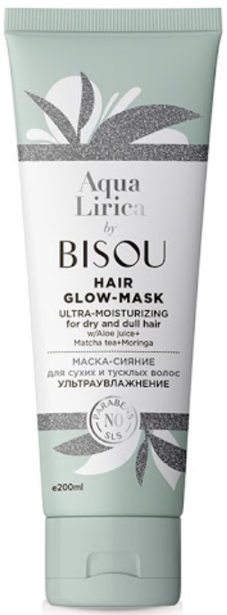Bisou AquaLirica Маска сияние для сухих тусклых волос Ультра увлажнение 200 мл — Makeup market