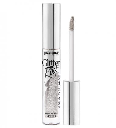 Luxvisage Тени для век Жидкие Glitter Rock 301 Silver Rain — Makeup market