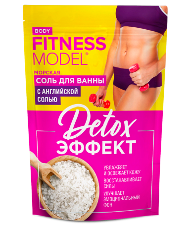 Фитокосметик Fitness Model body Соль для ванн морская Detox-Эффект 500 г — Makeup market