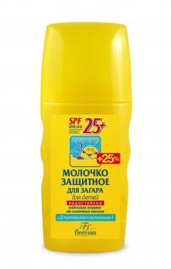 Флоресан Защита от солнца Молочко защитное для загара для детей SPF 25+ 170 мл — Makeup market
