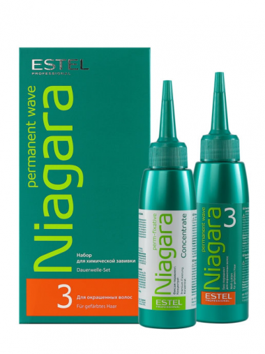 Estel Набор для химической завивки Niagara для окрашенных  волос 2х100 мл — Makeup market