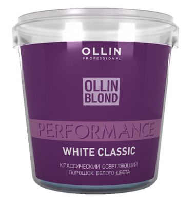 Ollin BLOND  PERFORMANCE Осветляющий порошок белого цвета 500гр. — Makeup market