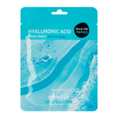 Consly Маска тканевая с гиалуроновой кислотой daily solution hyaluronic acid mask sheet 25 мл — Makeup market