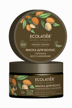 Ecolab Ecolatier Organic Farm GREEN &quot;COCONUT Oil&quot; Маска для волос Питание+Восстановление 250 мл — Makeup market