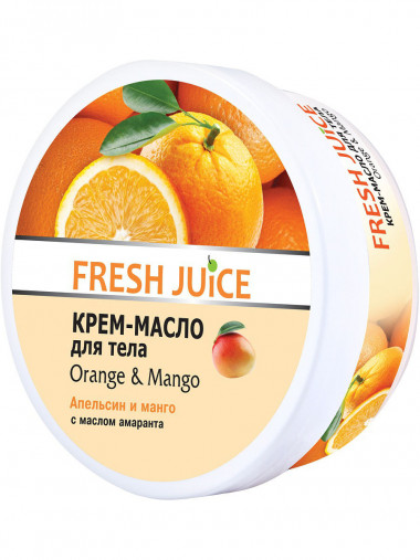 Эльфа Fresh Juice Крем-масло для тела Orange &amp; Mango Апельсин и Манго 225 мл — Makeup market