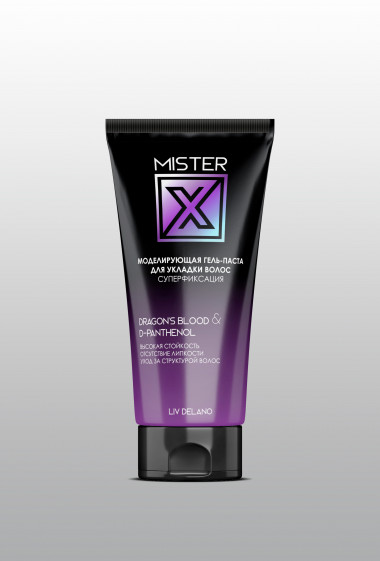 Liv Delano Mister X Моделирующая Гель-паста суперфиксация для укладки волос 150 г — Makeup market