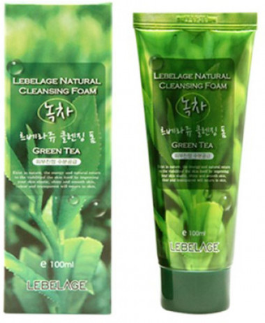 Lebelage Пенка для умывания с зеленым чаем Green Tea Cleansing Foam 100 мл — Makeup market