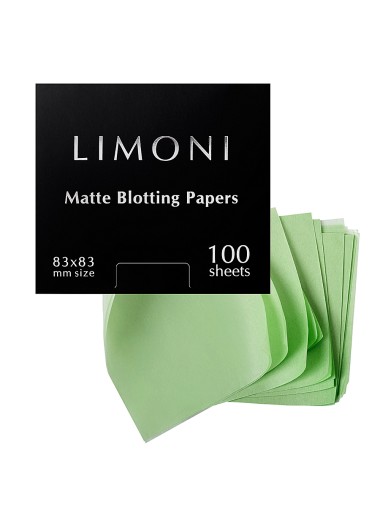 Limoni Матирующие салфетки для лица Matte Blotting Papers 100шт. — Makeup market