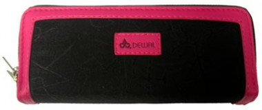 Dewal Футляр для ножниц Dewal полимерный двойной черно-розовый — Makeup market