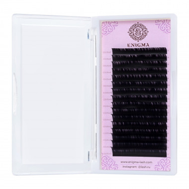 Planet nails Черные ресницы Enigma микс 0,85 C 13 mm 16 линий — Makeup market