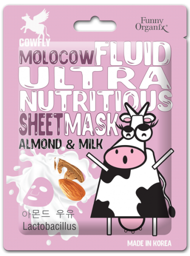 Funny Organix Molocow Маска-флюид тканевая ультрапитательная Almond Milk 20 гр — Makeup market