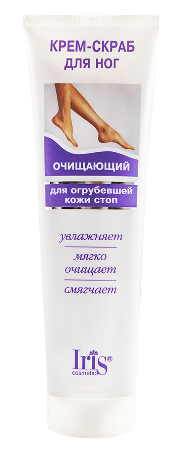 Iris Крем-скраб для ног очищающий для огрубевшей кожи стоп 100 мл — Makeup market