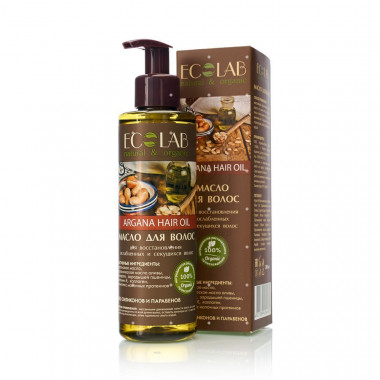 Ecolab Ecolatier Organic Farm GREEN &quot;ARGANA Oil&quot; Масло для волос Глубокое восстановление секущихся кончиков 250 мл — Makeup market