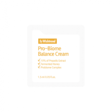 By Wishtrend Крем для лица с прополисом и пробиотиками Pro-biome balance cream 1,5 мл пробник — Makeup market