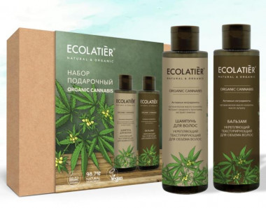 Ecolab Ecolatier URBAN НАБОР №1 Organic CANNABIS унисекс шампунь 200мл+бальзам 200мл — Makeup market