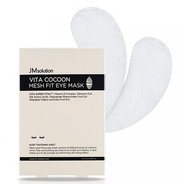 JMsolution Патчи лифтинг с экстрактом шелкопряда Vita cocoon mesh fit eyes mask 2 мл — Makeup market
