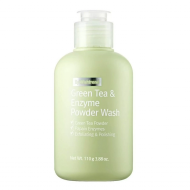 By Wishtrend Пудра энзимная с зелёным чаем Green tea &amp; enzyme powder wash 110 г — Makeup market