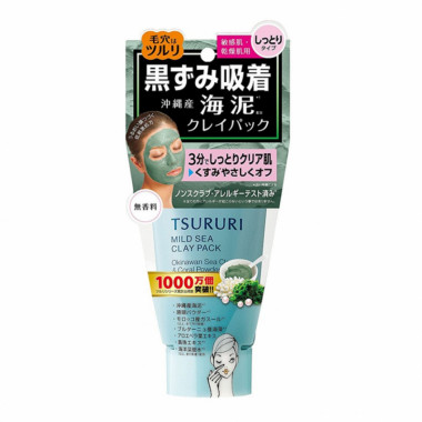 BCL Крем-маска для лица Tsururi Mineral Clay Pack с глиной и морскими водорослями 150 г — Makeup market