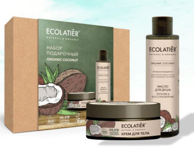 Ecolab Ecolatier URBAN НАБОР №2 Organic COCONUT унисекс крем д/тела 200мл+масло д/душа 200мл — Makeup market