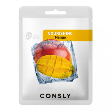 Consly Маска тканевая питательная с экстрактом манго Mango nourishing mask pack 20 мл — Makeup market