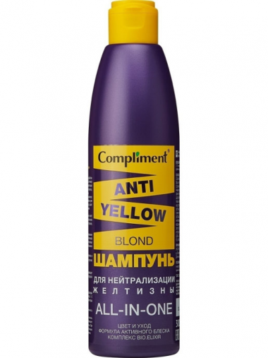 Compliment Anti-Yellow Blond Шампунь для нейтрализации желтизны 300 мл — Makeup market