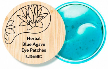 L'Sanic Гидрогелевые патчи с экстрактом голубой агавы Herbal Blue Agave Hydrogel Eye Patches 60 шт — Makeup market