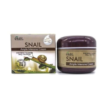 Ekel Крем для лица с экстрактом муцина улитки Ample intensive cream snail 100 г — Makeup market