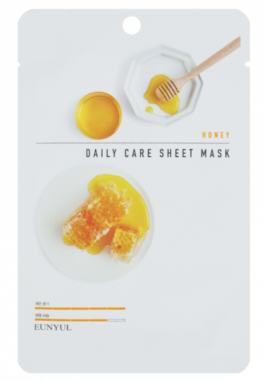 Eunyul Тканевая маска для лица с экстрактом меда Honey Daily Care Sheet Mask 1 шт — Makeup market