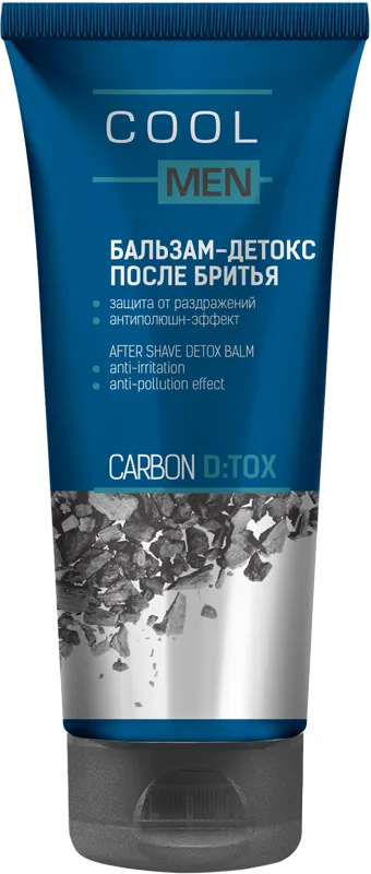 Эльфа Cool men Detox Carbon Бальзам-детокс после бритья 200 мл — Makeup market