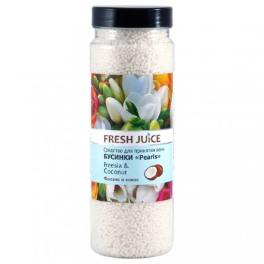 Эльфа Fresh Juice Средство для ванн Freesia &amp; Coconut Фрезия и Кокос 450 г — Makeup market