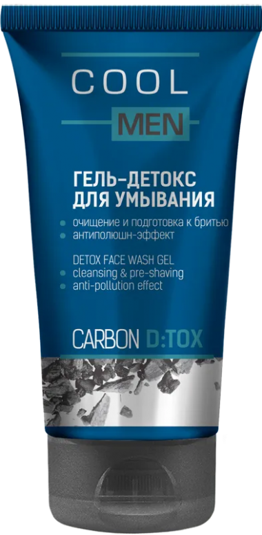 Эльфа Cool men Detox Carbon Гель-детокс для умывания 150 мл — Makeup market