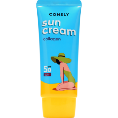 Consly Крем солнцезащитный с морским коллагеном Daily protection sun cream SPF 50/PA+++ 50 мл — Makeup market