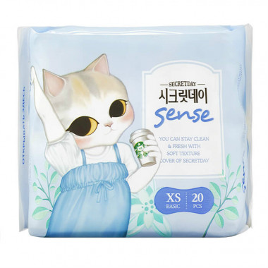 Secretday sense Ультратонкие дышащие органические  прокладки 20 шт 15.5 cm — Makeup market
