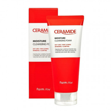 FarmStay Пенка для умывания с керамидами Ceramide moisture cleansing foam 180 мл — Makeup market