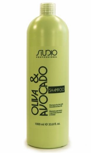 Kapous Шампунь увлажняющий для волос с маслом авокадо и оливы Studio Professional 1л — Makeup market