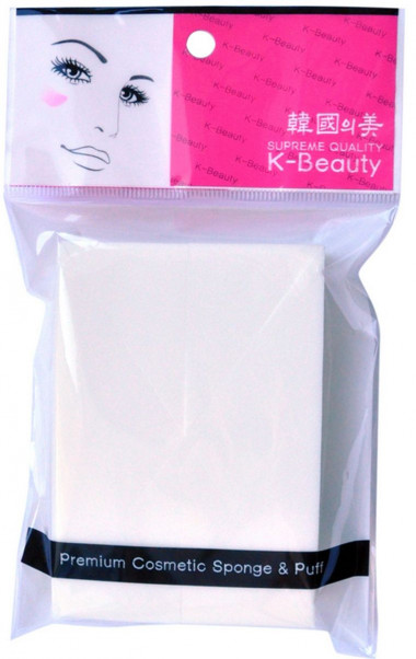 K-Beauty NR-10 Спонж косметический в индивидуальной упаковке Прямоугольник 7*10 см 8 сегментов — Makeup market