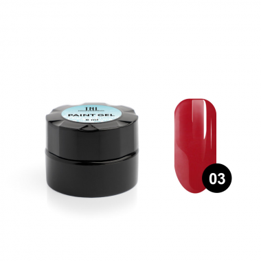 TNL Гель-краска для дизайна ногтей №03 красная — Makeup market
