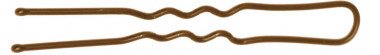 Dewal Шпильки коричневые волна 45 мм 200 гр в коробке — Makeup market