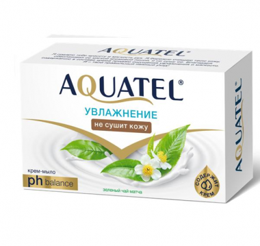 Весна Aquatel Крем-мыло 90 гр Зелёный Чай — Makeup market