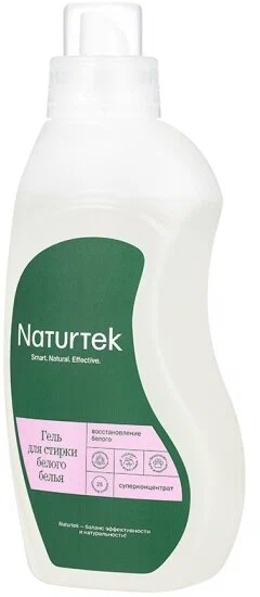 Naturtek Гель концентрированный для стирки Белого белья и одежды 0,75л — Makeup market