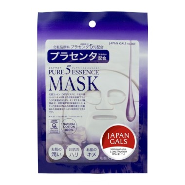JAPONICA JAPAN GALS Маска для лица с Плацентой 1шт — Makeup market