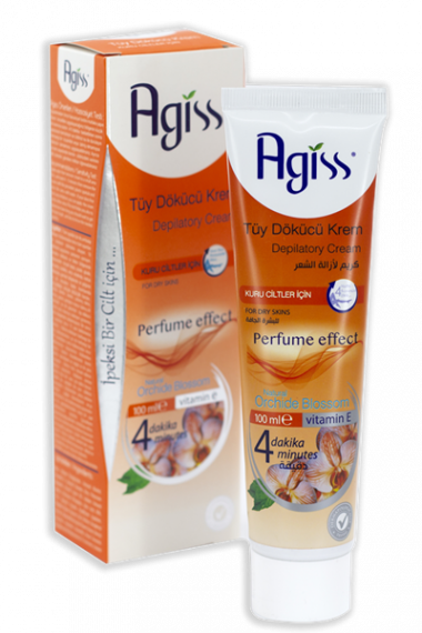 Agiss Крем для депиляции тела для сухой кожи с натуральным экстрактом орхидеи  и с витамином Е 100 мл оранжевые — Makeup market