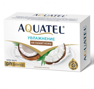 Весна Aquatel Крем-мыло 90 гр Кокосовое Молочко — Makeup market