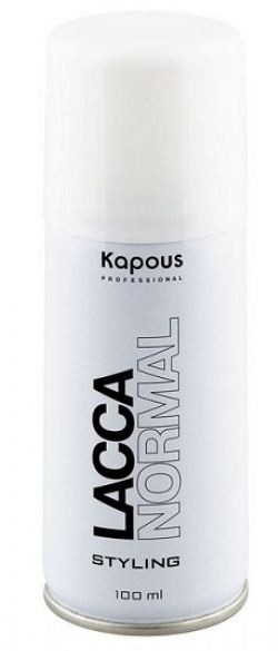 Kapous Лак аэрозоль для волос (без фреона) нормальной фиксации Styling 100 мл — Makeup market