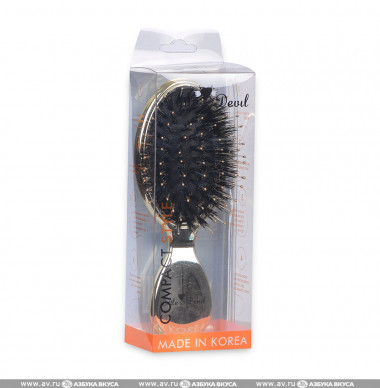Little Devil Mini Brush щетка для волос с натуральной щетиной кабана и нейлона — Makeup market