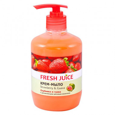 Эльфа Fresh Juice Крем-мыло Strawberry&amp;Guava Клубника и Гуава 460 мл Дозатор — Makeup market