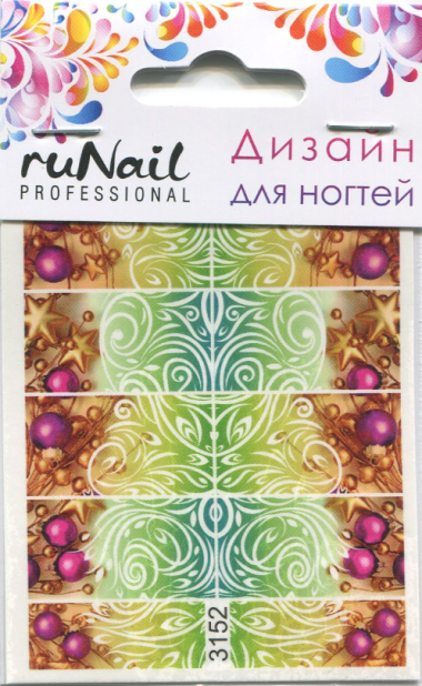 RuNail Слайдер-дизайн для ногтей — Makeup market