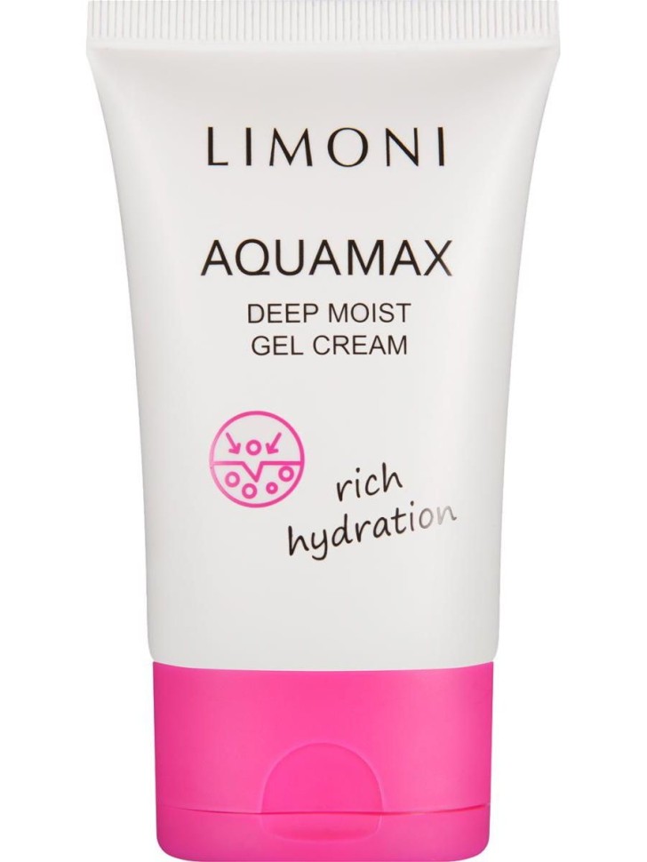 Limoni Aquamax deep moist gel cream Гель-крем для лица глубоко увлажняющий 50 мл фото 1 — Makeup market