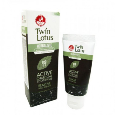 Twin Lotus Зубная паста С Углем Herbaliste Active Charcoal Toothpaste 50 g — Makeup market